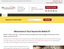 Tablet Screenshot of microworx.com